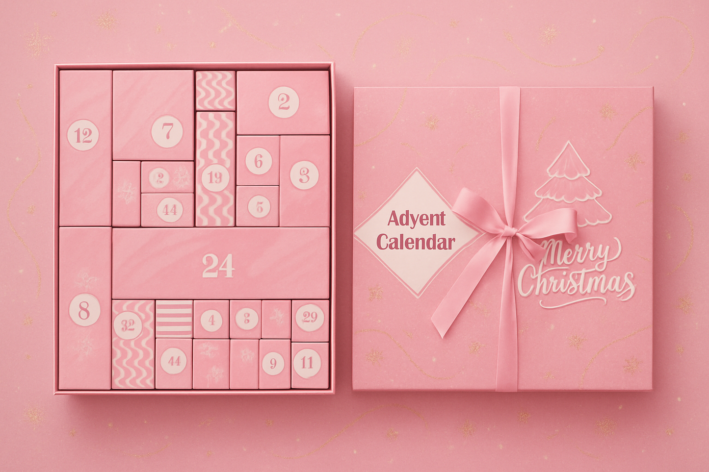 Erster Rosa Mint Adventskalender