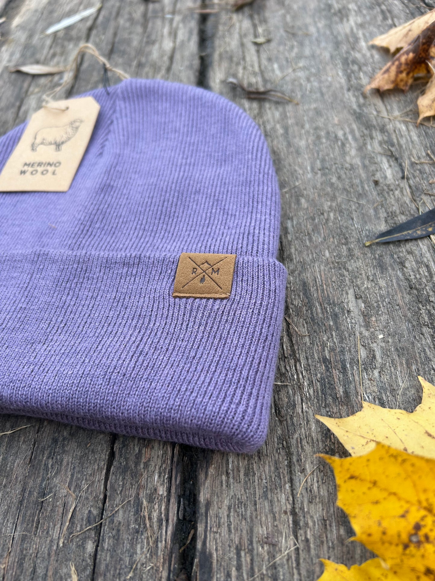 Merino Mütze flieder