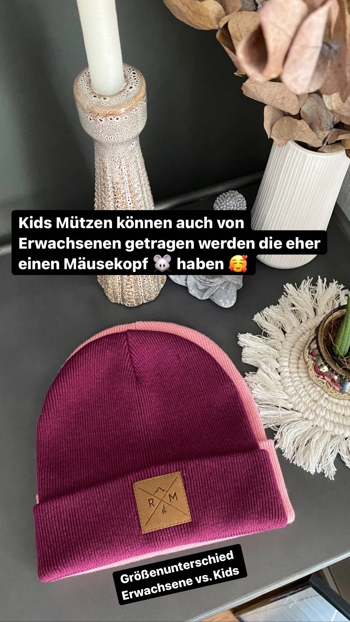 Merino Mützen Kids