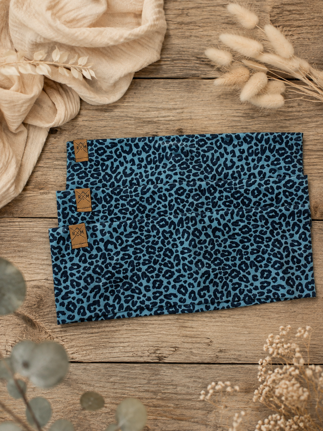 Leoprint blau klein