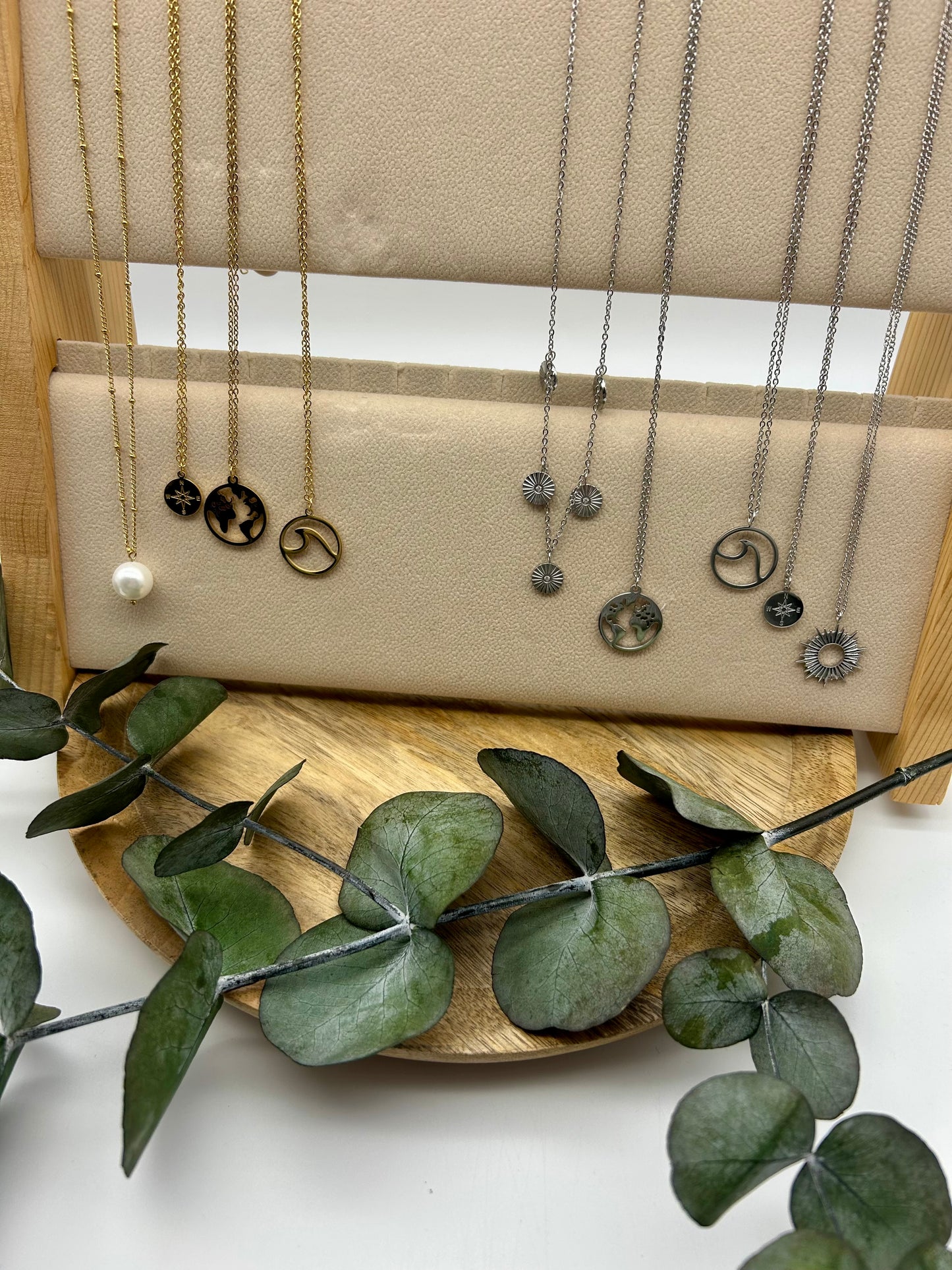 Halsketten gold + silber