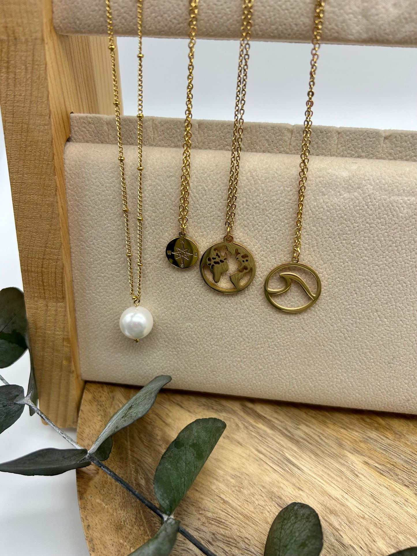 Halsketten gold + silber