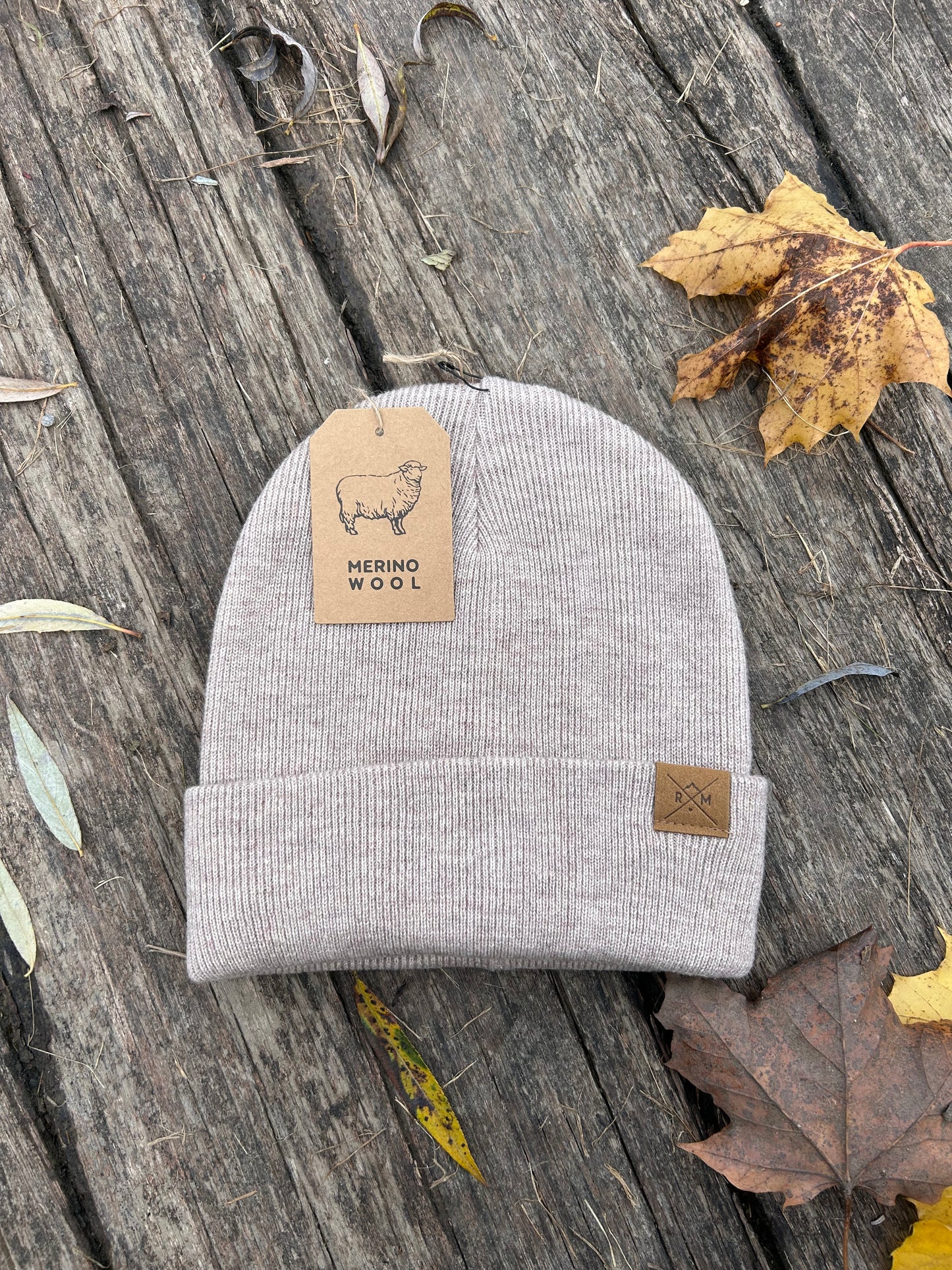 beige meliert Merino Kids