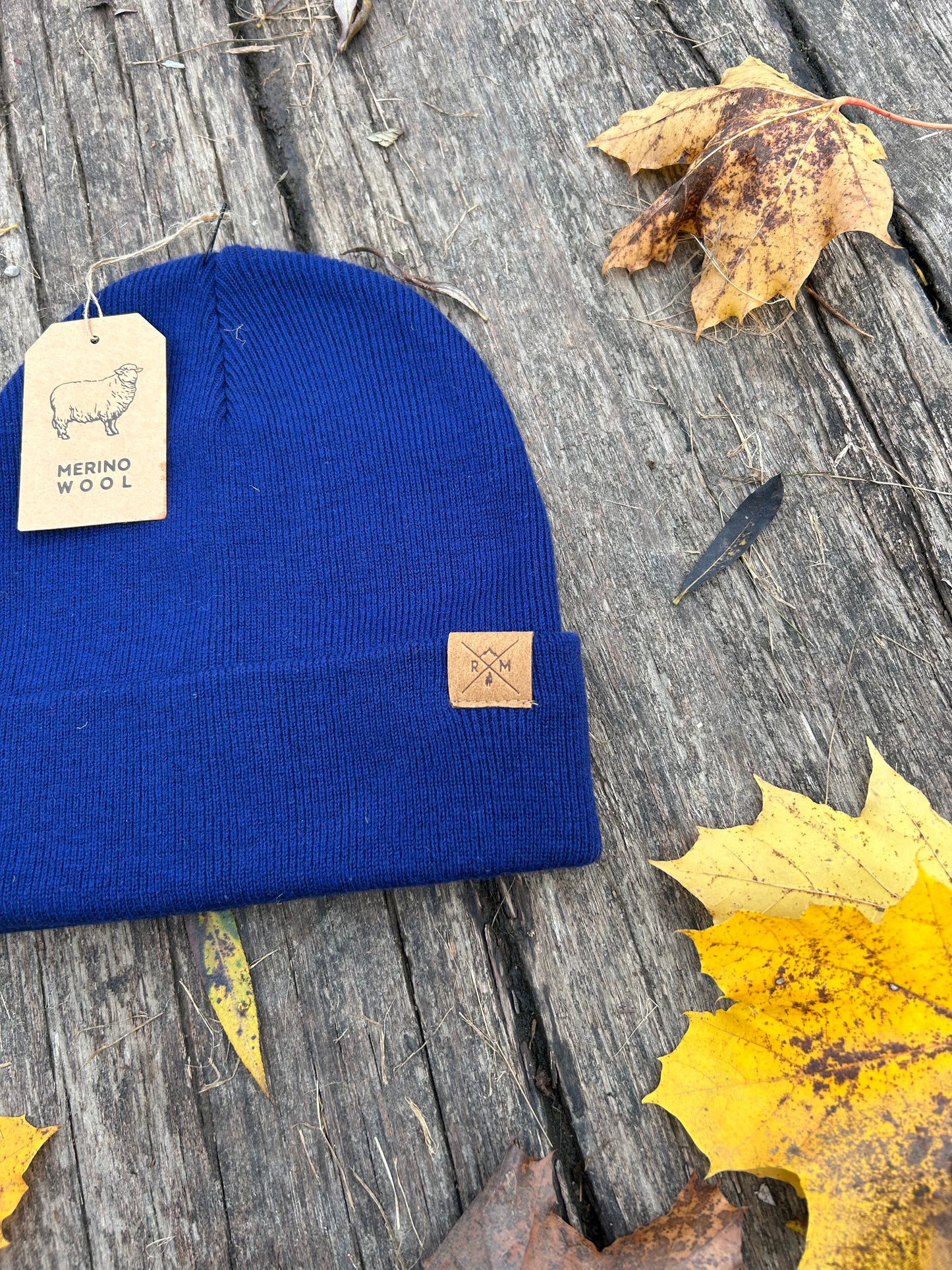 Merino Mütze nachtblau