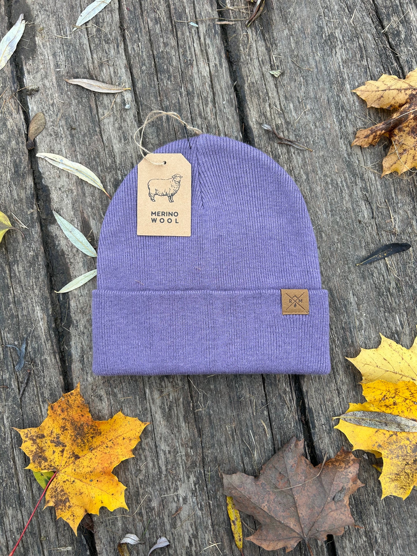 Merino Mütze flieder