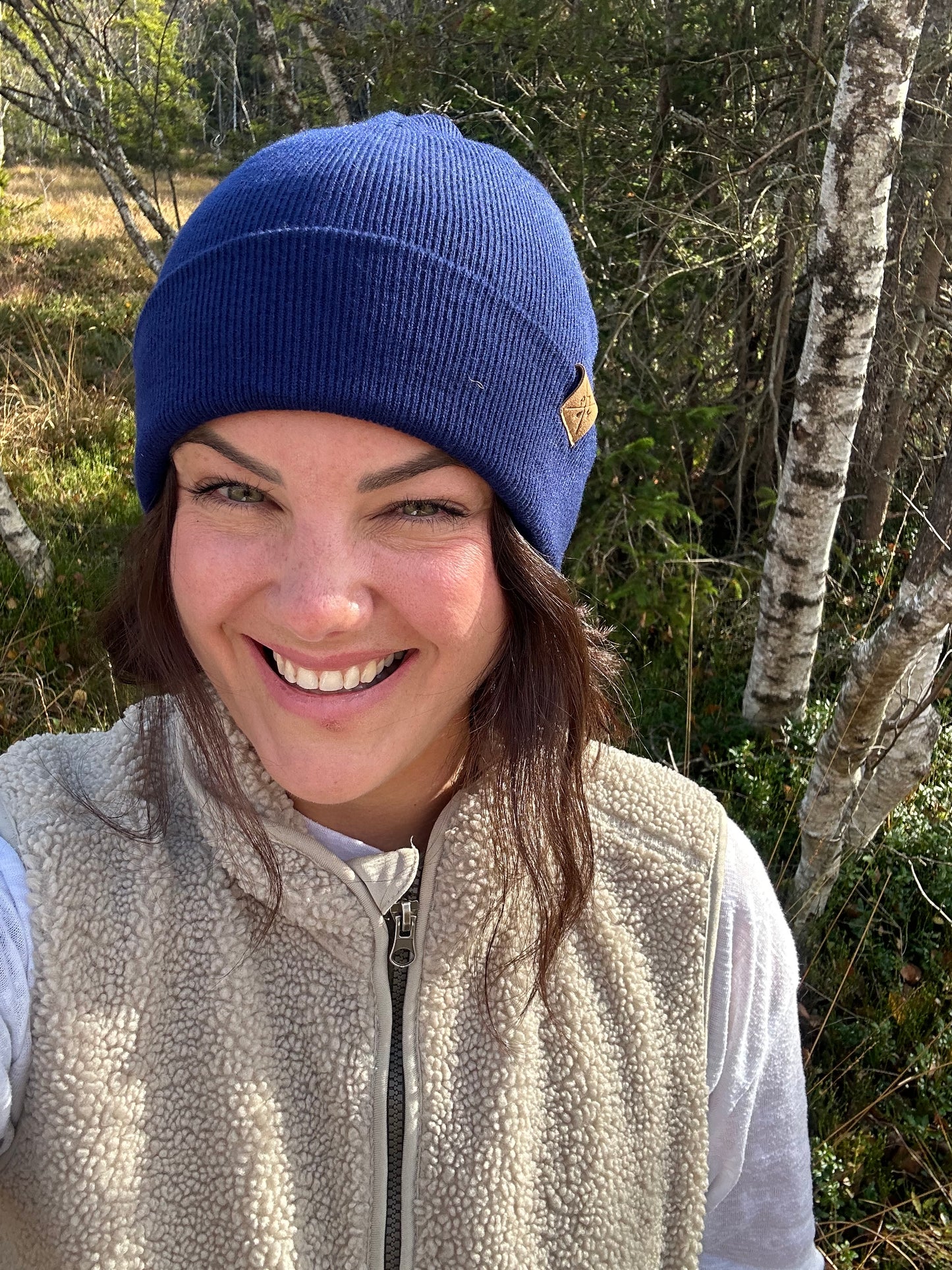 Merino Mütze nachtblau