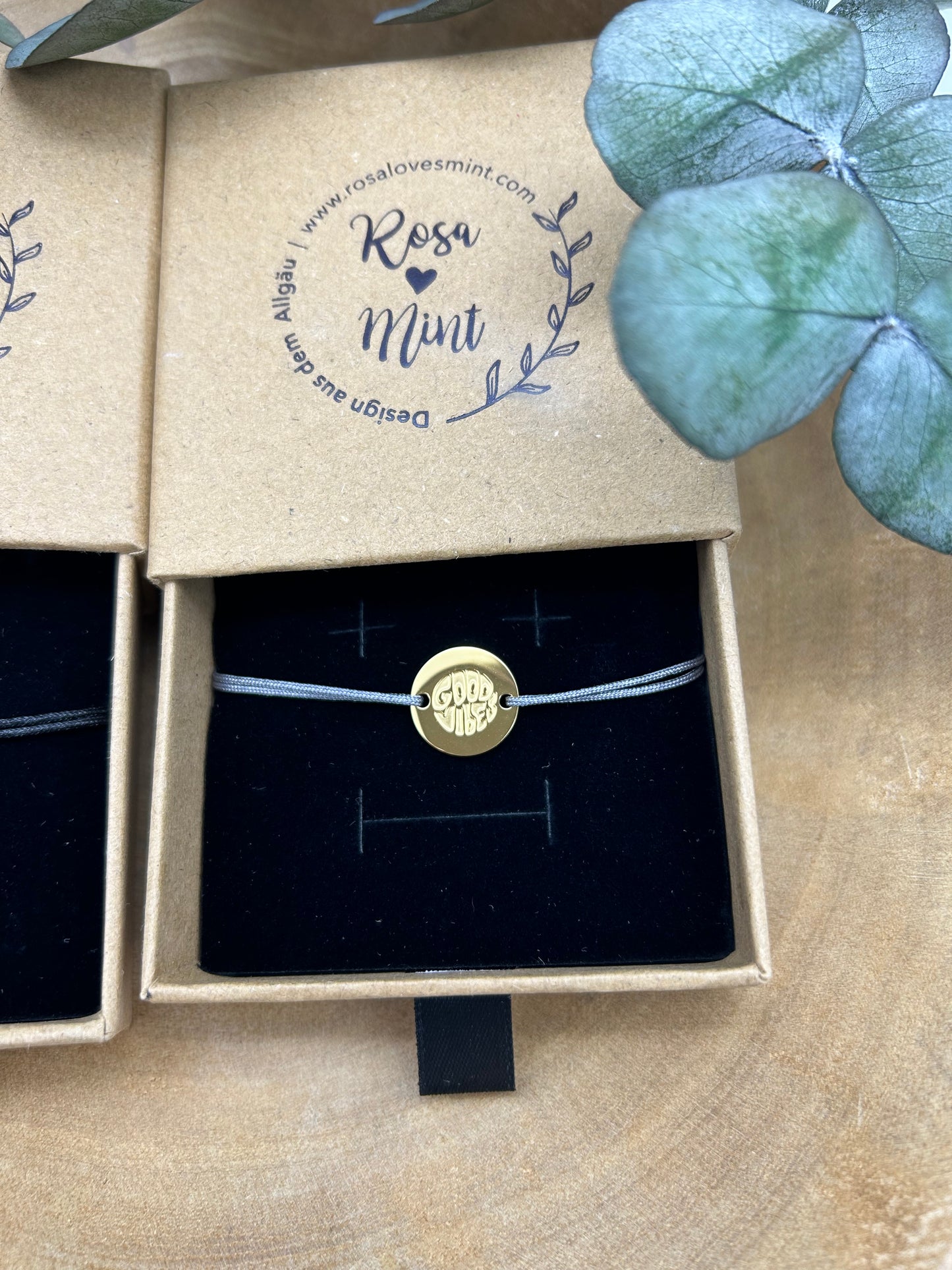 Rosa Mint Armbänder GOLD (6 Motive)